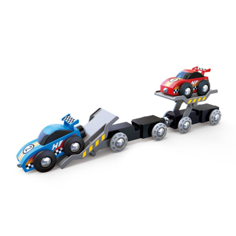 Hape Oyuncak Yarış Arabası Taşıma Treni / Race Car Transporter