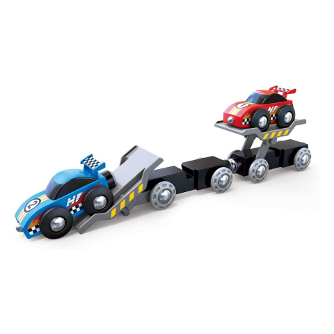 Hape Oyuncak Yarış Arabası Taşıma Treni / Race Car Transporter
