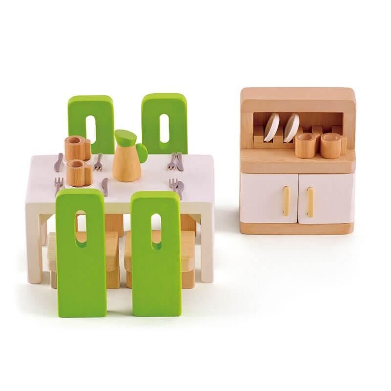 Hape Oyuncak Yemek Odası Eşya Seti / Wooden Toys - Dining Room