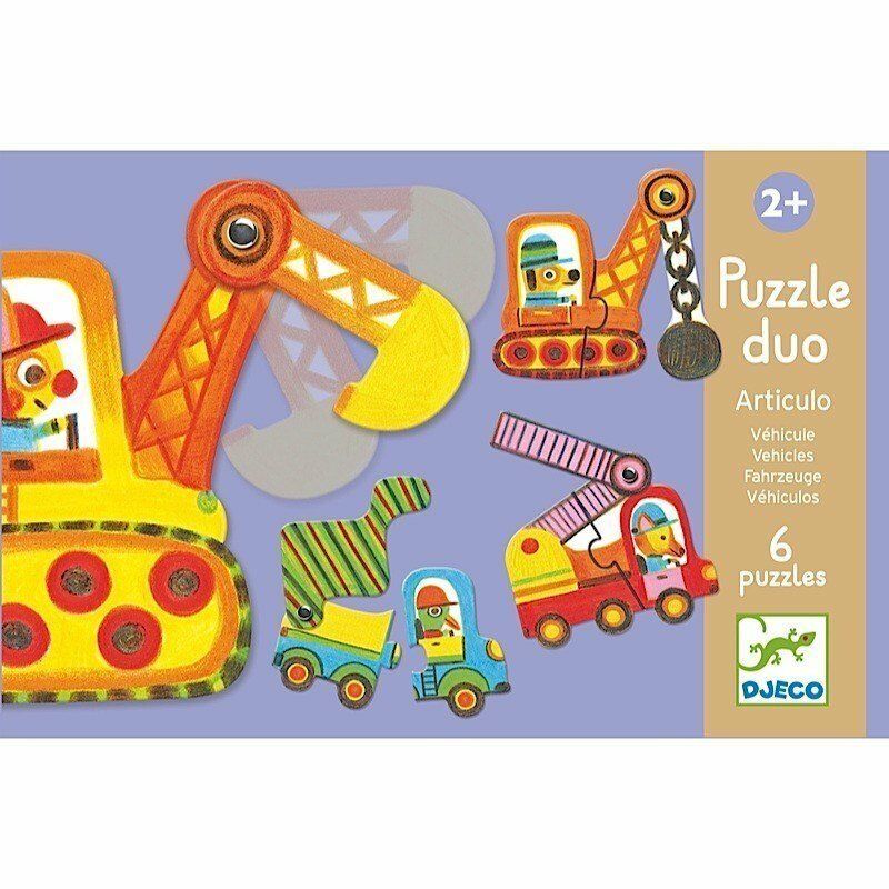 Djeco Duo Puzzle / Vehicles - Araçlar İkili Puzzle