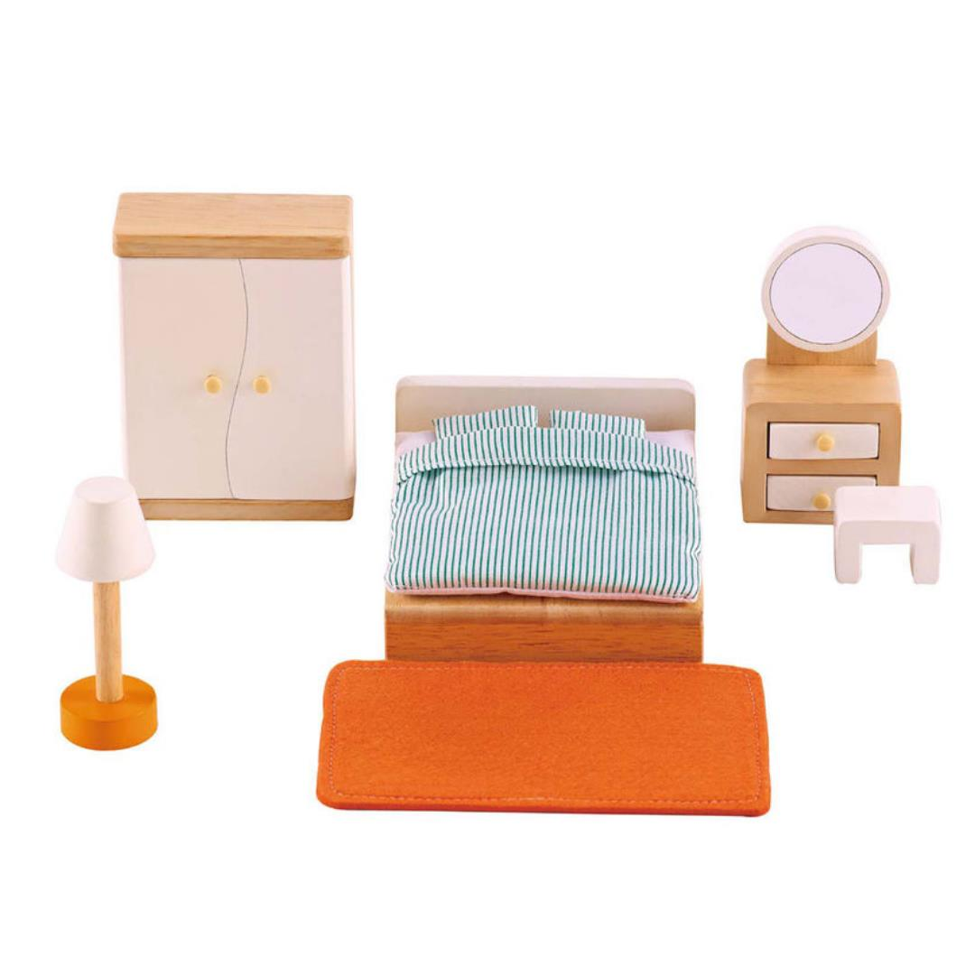 Hape Oyuncak Yatak Odası Eşya Seti / Wooden Toys - Master Bedroom