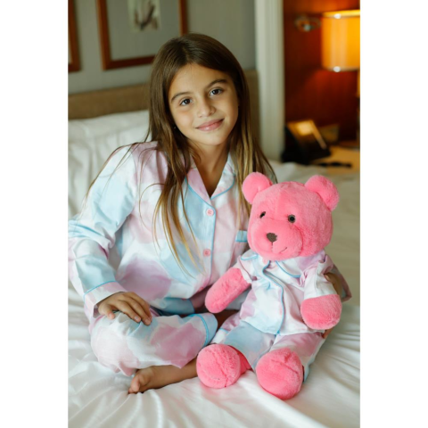 Luna Mia Color Brush Uyku Arkadaşlı Çocuk Pijama Takımı