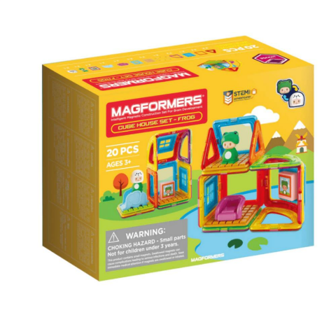 Magformers Mıknatıslı Cube HouseSet - Frog - 20 Parça