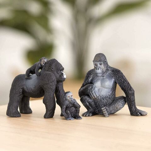 Terra Goril Ailesi - 4 Parçalı Hayvan Ailesi Figürü Seti