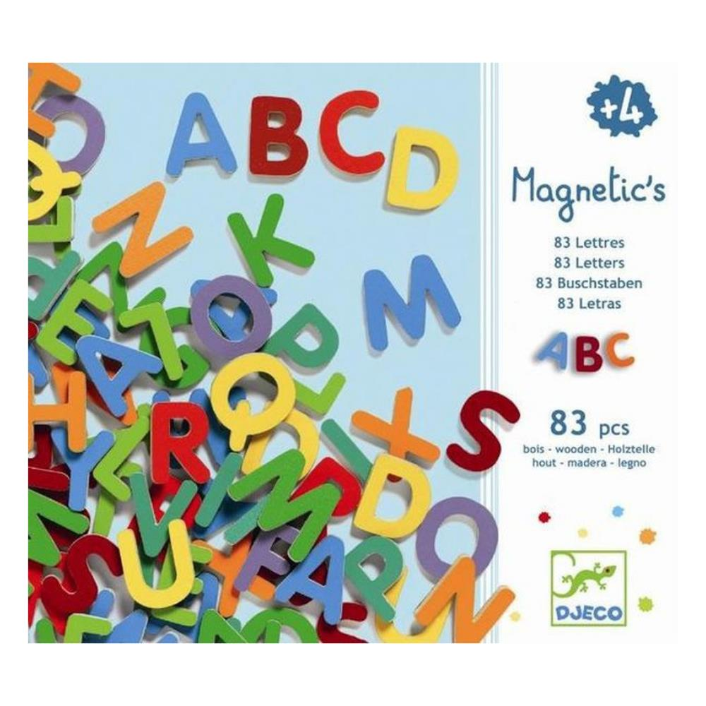 Djeco Mıknatıslı Oyunlar - 83 Small Magnetic Letters