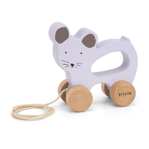 Trixie - Wooden Pull Along Toy - Ahşap İpli Oyuncak - Mrs. Mouse