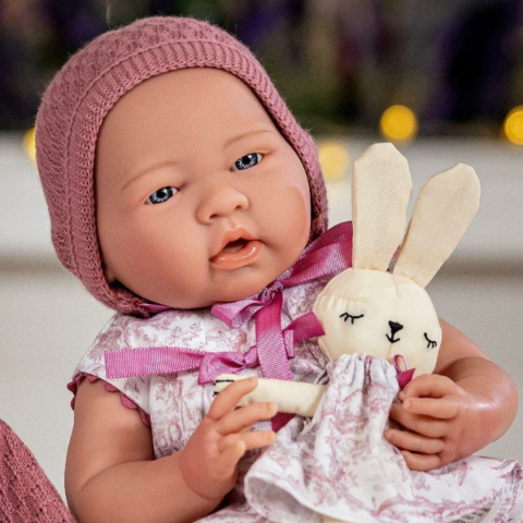 Berenguer Boutique Oyuncak Bebek 38 cm - Pembe Hırka ve Tavşanlı