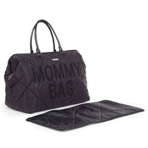Childhome - Mommy Bag - Anne-Bebek Bakım Çantası - Puffy - Siyah