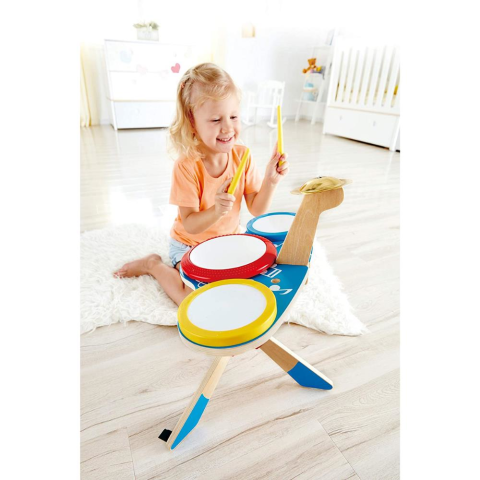 Hape Drum and Cymbal Oyuncak Davul Seti / Preschool Music