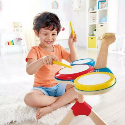 Hape Drum and Cymbal Oyuncak Davul Seti / Preschool Music