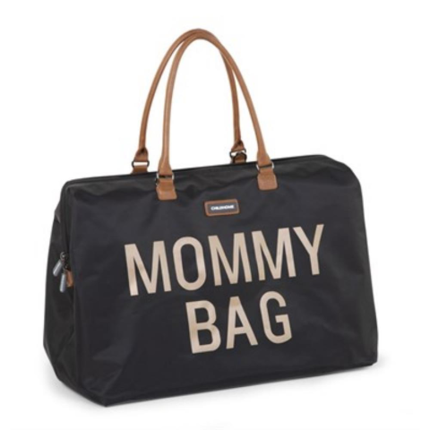 Childhome - Mommy Bag - Anne-Bebek Bakım Çantası - Siyah-Gold
