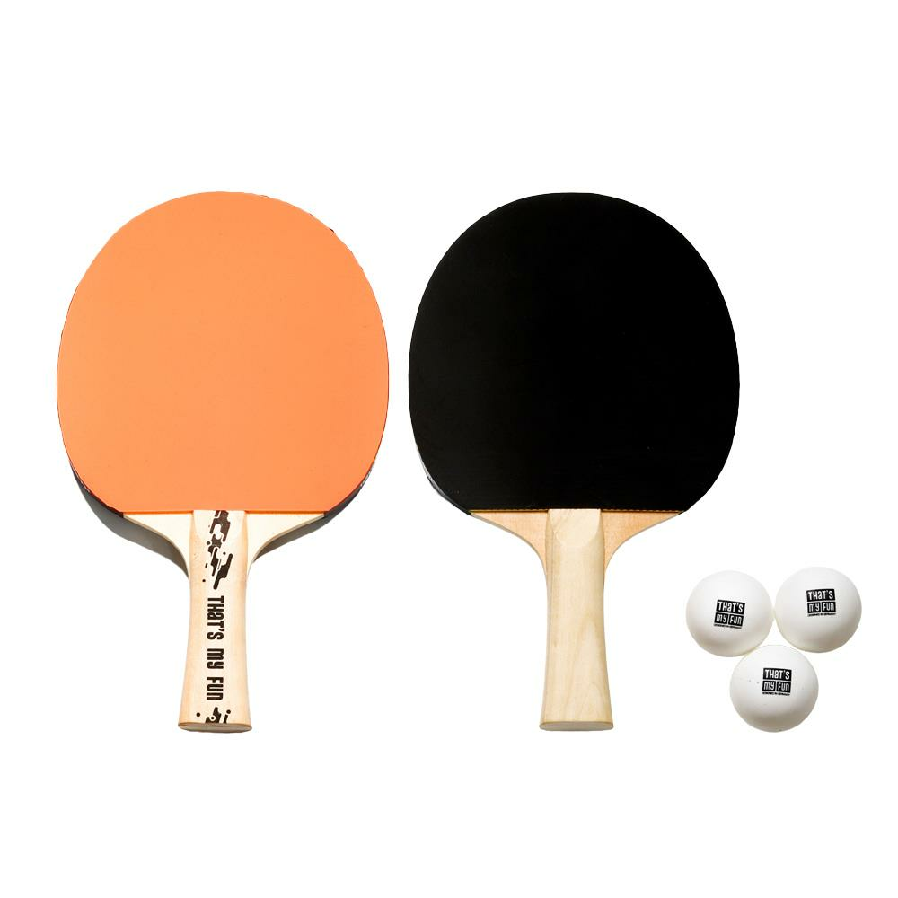 That's My Fun Table Tennis Set 101 - Turuncu & Siyah (2 Raket + 3 Top)