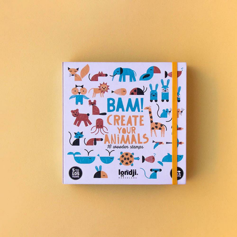 Londji Ahşap Baskı Tasarım Set // Bam! Animals