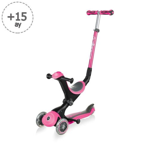 Globber Go Up Deluxe Scooter / Pembe