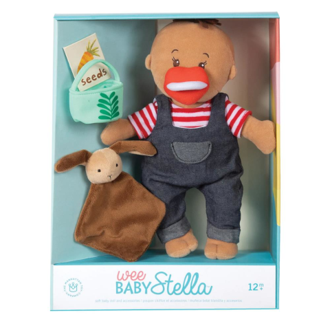 Manhattan Toy Baby Stella Çiftçi Oyuncak Bebek Tiny Farmer Set