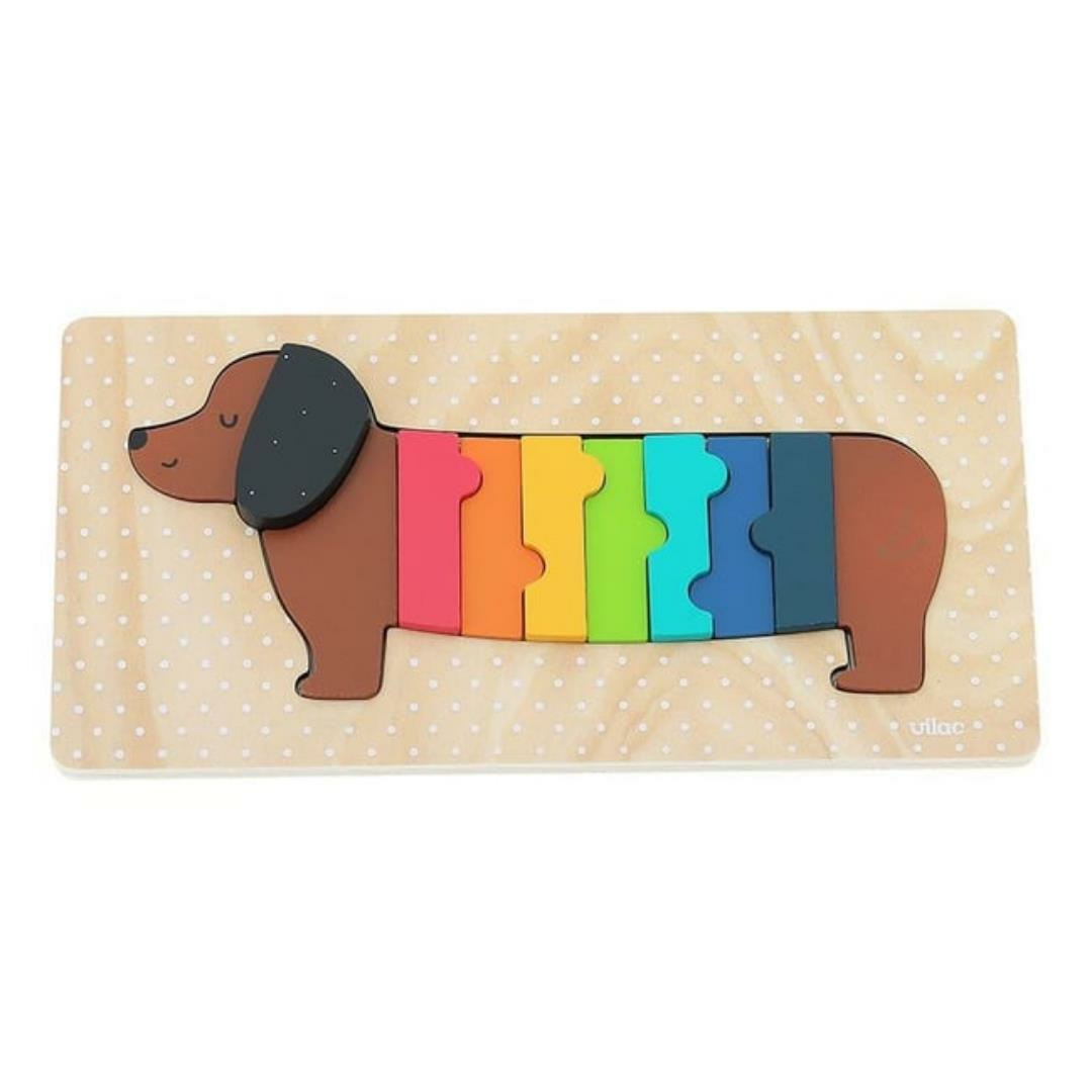 Vilac - Dog wooden puzzle - Ahşap Köpek Puzzle - Andy Westface