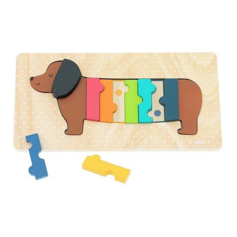 Vilac - Dog wooden puzzle - Ahşap Köpek Puzzle - Andy Westface
