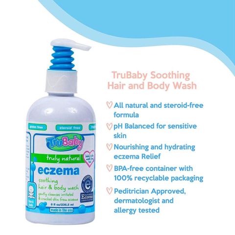 Trukid Trubaby Eczema Wash 236ml Yüz ve Vücut Şampuanı