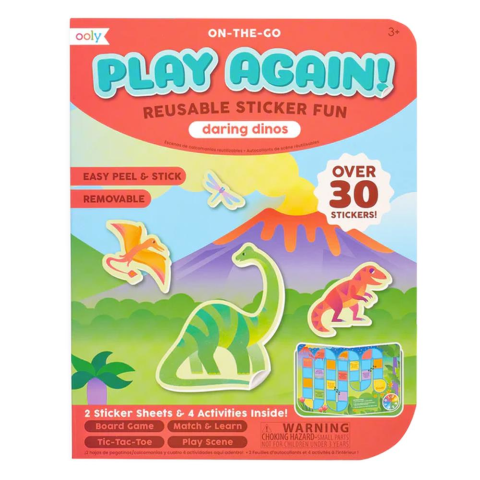 Ooly Play Again Mini On The Go Taşınabilir Aktivite Kiti - Daring Dinos
