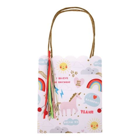 Meri Meri - I Believe In Unicorns Party Bags - Unicorn Parti Çantaları