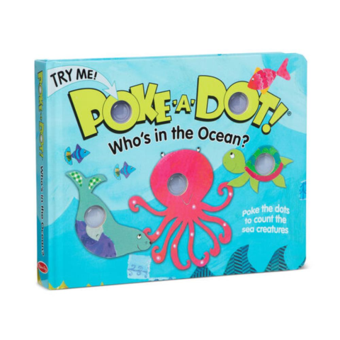 Melissa & Doug Poke-A-Dot - İnteraktif Kitap - Who's in the Ocean