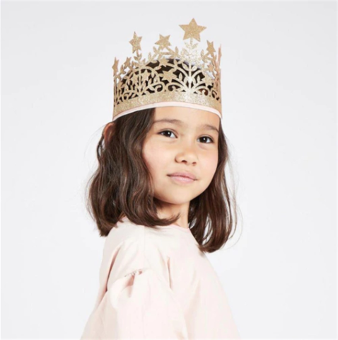 Meri Meri - Glitter Fabric Star Crown - Simli Yıldız Taç