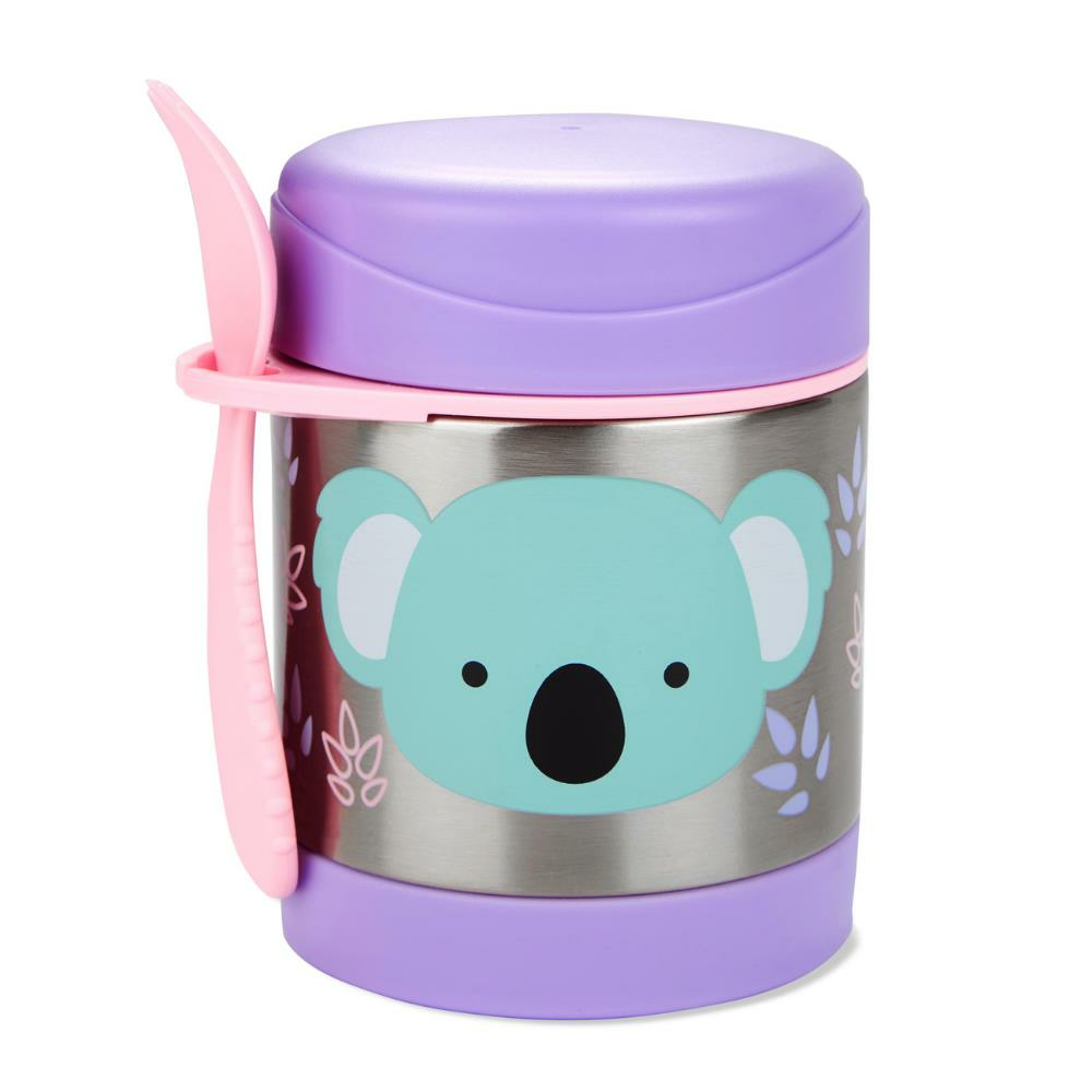 Skip Hop Paslanmaz Çelik Mama Saklama ve Taşıma Termosu 2 Parça Set - Koala