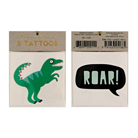 Meri Meri - Dinosaur Small Tattoos - Dinozor Geçici Dövme