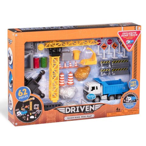 Driven İnşaat Seti / Construction Crane Play Set (62pc)