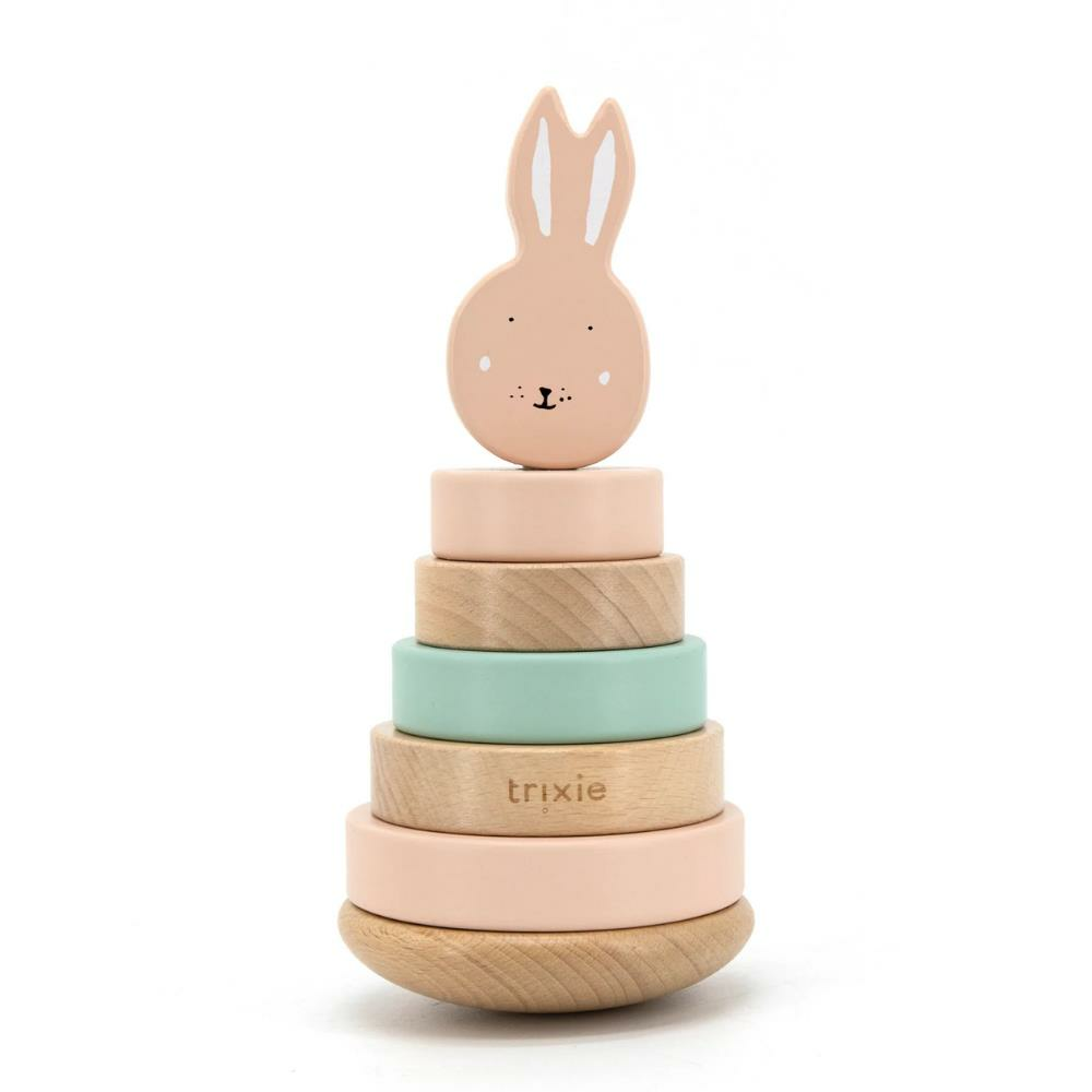 Trixie - Wooden Stacking Toy - Ahşap Oyuncak - Mrs. Rabbit
