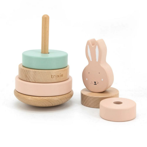 Trixie - Wooden Stacking Toy - Ahşap Oyuncak - Mrs. Rabbit