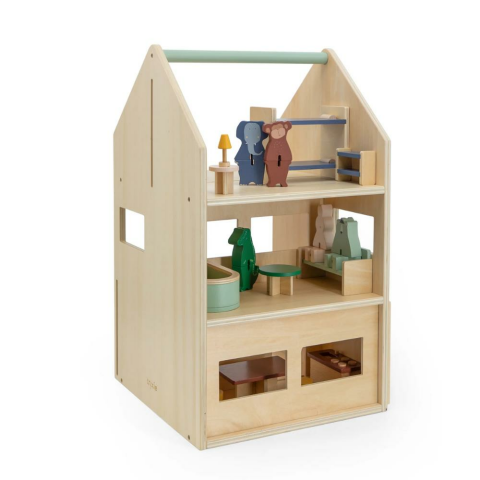Trixie - Wooden Play House With Acecsories - Ahşap Aksesuarlı Oyun Evi