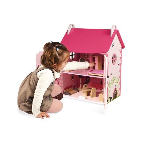 Janod Bebek Evi Mademoiselle - Mademoiselle Doll's House (wood)