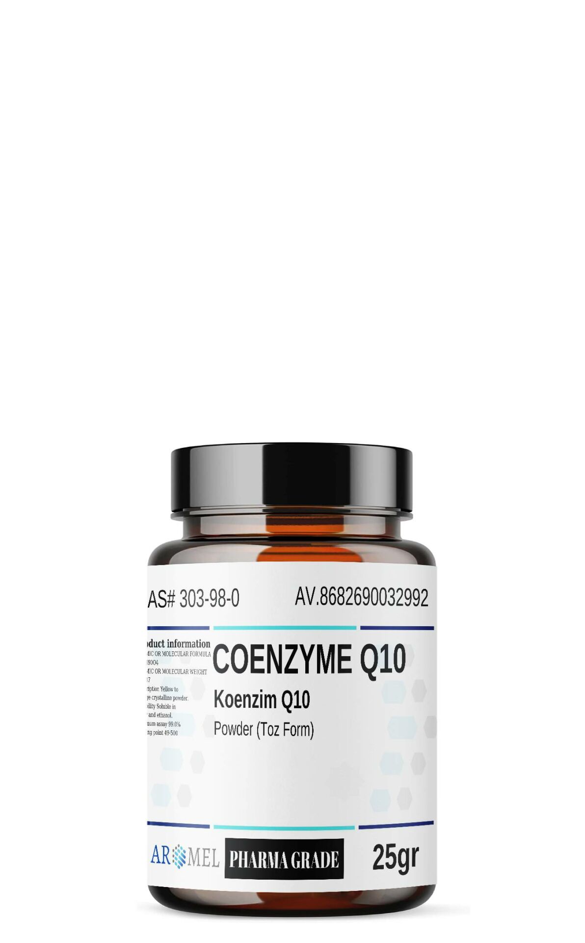 Aromel Koenzim Q10 | 25 gr | ‎COENZYME Q10 Ekstra SAF Toz Form