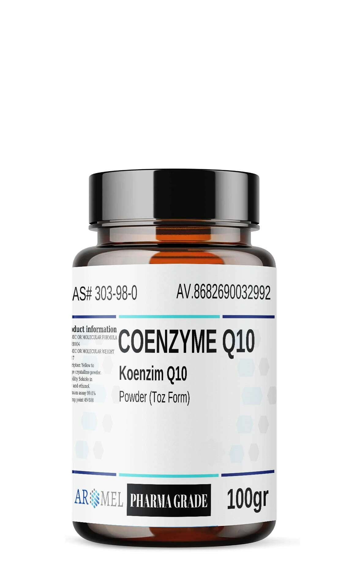 Aromel Koenzim Q10 | 100 gr | ‎COENZYME Q10 Ekstra SAF Toz Form