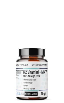 Aromel K2 Vitamini Mk7 | 25 gr | Menaquinon 7, Saf Toz Form