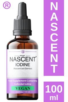 Nascent iyot | 100 ml Damla | Kollaidal Doğal iyot | VEGAN | FDA izinli