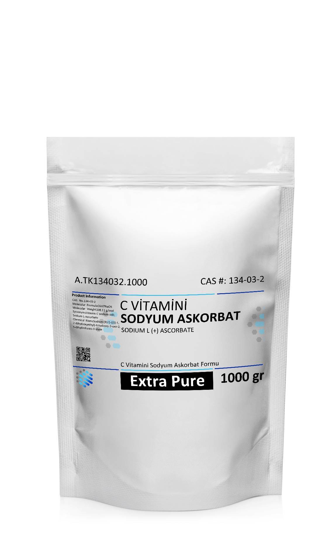 Sodyum Askorbat 1 kg | C Vitamini, Pharma Grade | Sodium Ascorbate