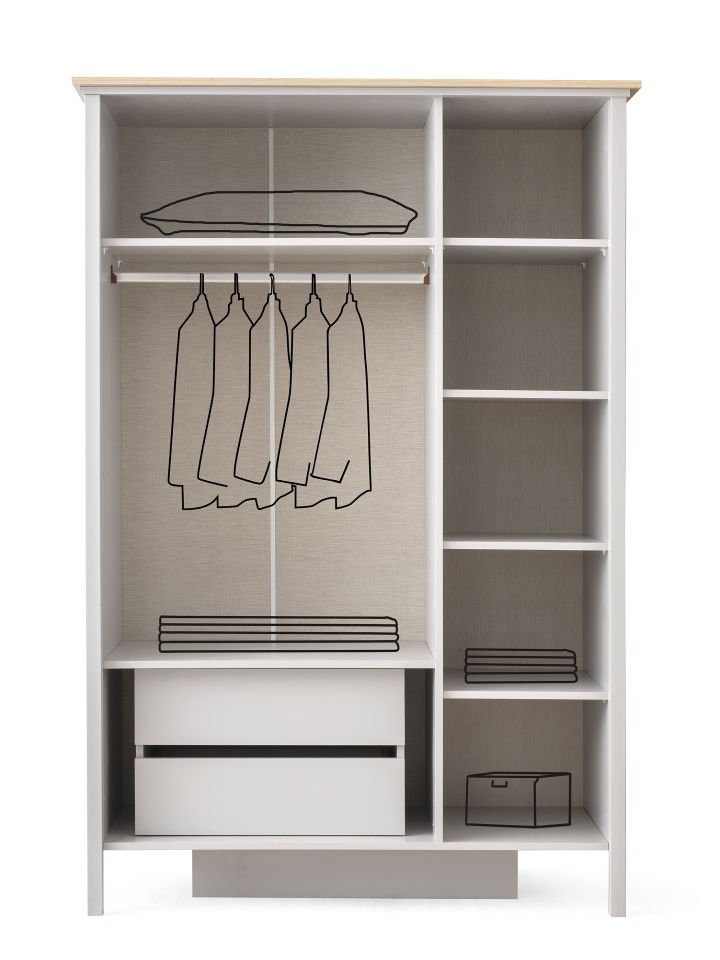 YAKAMOZ 3 KAPILI DOLAP