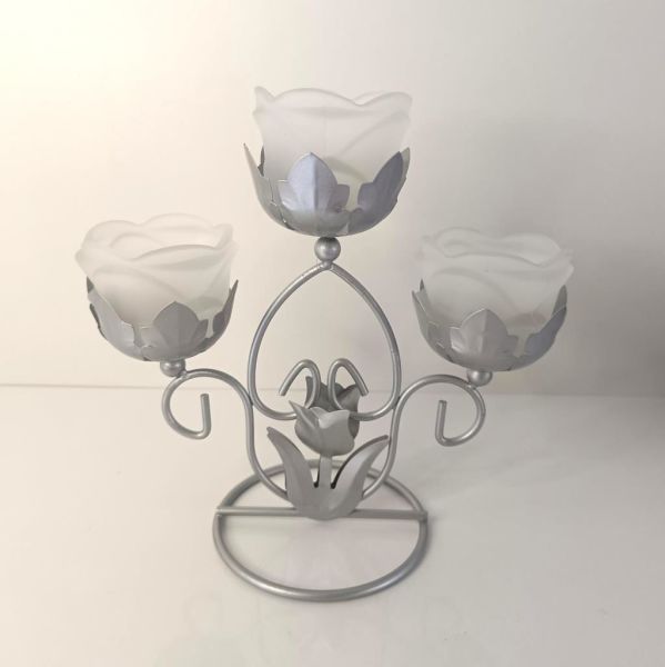 Mumluk tealight metal cam gül mumluk Ev Dekor Masa süsü Özel Gün Hediye