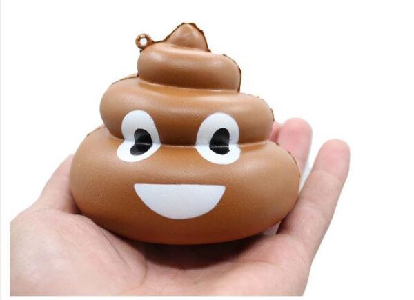 Anahtarlık Sevimli Yavaş Yükselen Squishy Poo Oyuncak Çanta Süsü