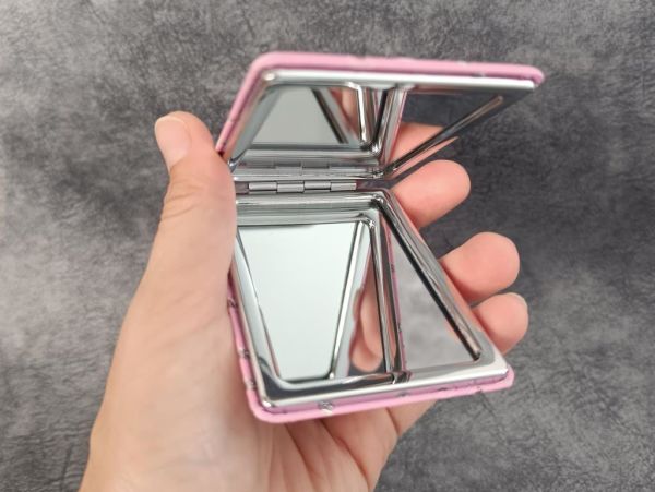 Cep Ayna Makyaj Çanta Seyahat Taşınabilir Ayna Kozmetik Büyüteç Kompakt