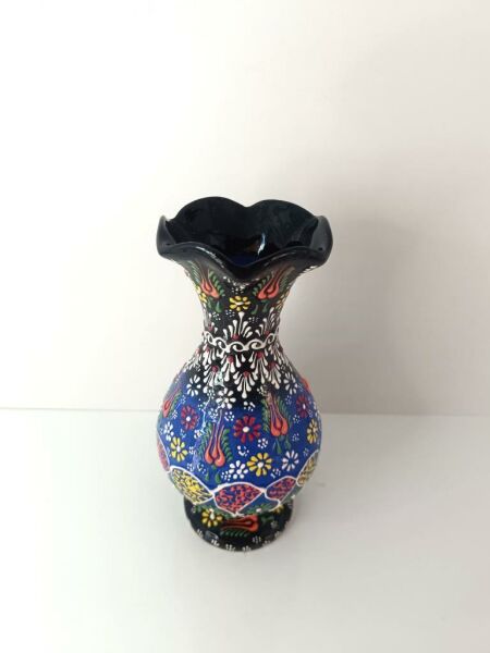 Vazo Çiçek Biblo Çini Seramik El Sanat Ev Dekoru Masa Süsü Obje