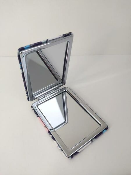Ayna Cep Çanta Seyehat Aynası Sulu Pullu Makyaj Kozmetik Büyüteç Kompakt