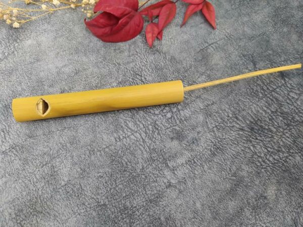 Bambu Flüt Müzik Kuş Düdük Sesi sürgülü El Yapımı Enstrüman