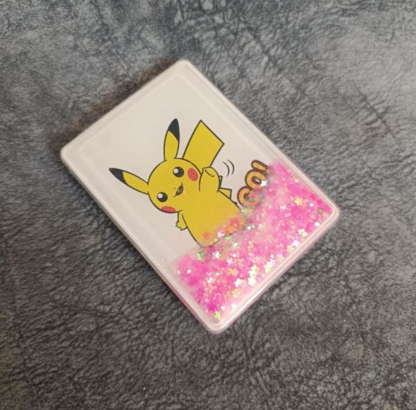 Cep Ayna Pokemeon Pikachua Makyaj Çanta Seyehat Taşınabilir Ayna Bebek Sulu Kozmetik Büyüteç Kompakt Katlanır