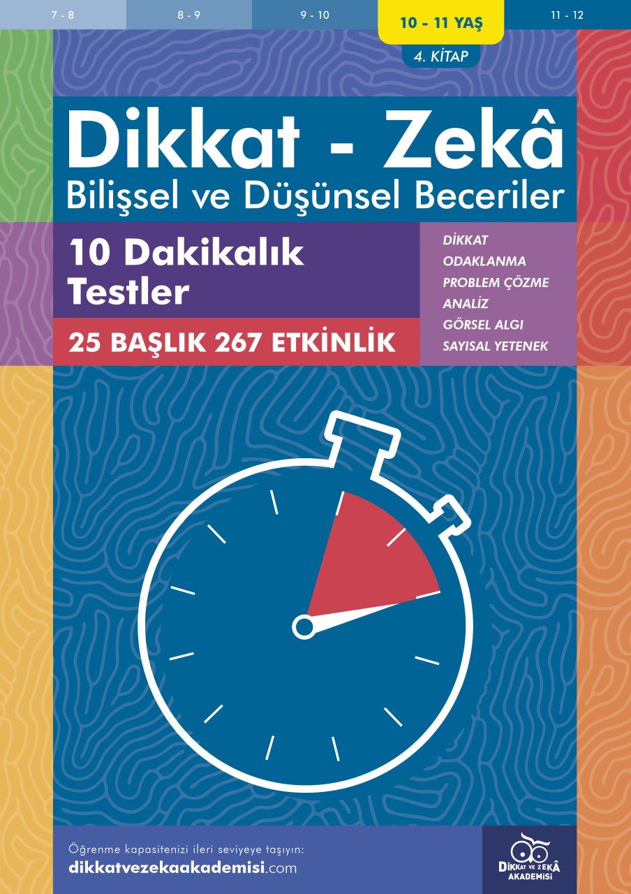 On Dakikalık Testler (10 - 11 Yaş) - Bilişsel ve Düşünsel Beceriler