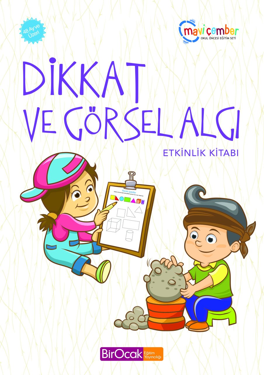 Dikkat Ve Görsel Algı Etkinlik Kitabı - Mavi Çember (48 Ay ve Üzeri)