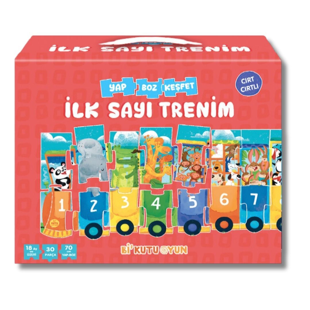 İlk Sayı Trenim - Cırt Cırtlı Yapboz Ve Kitap Seti