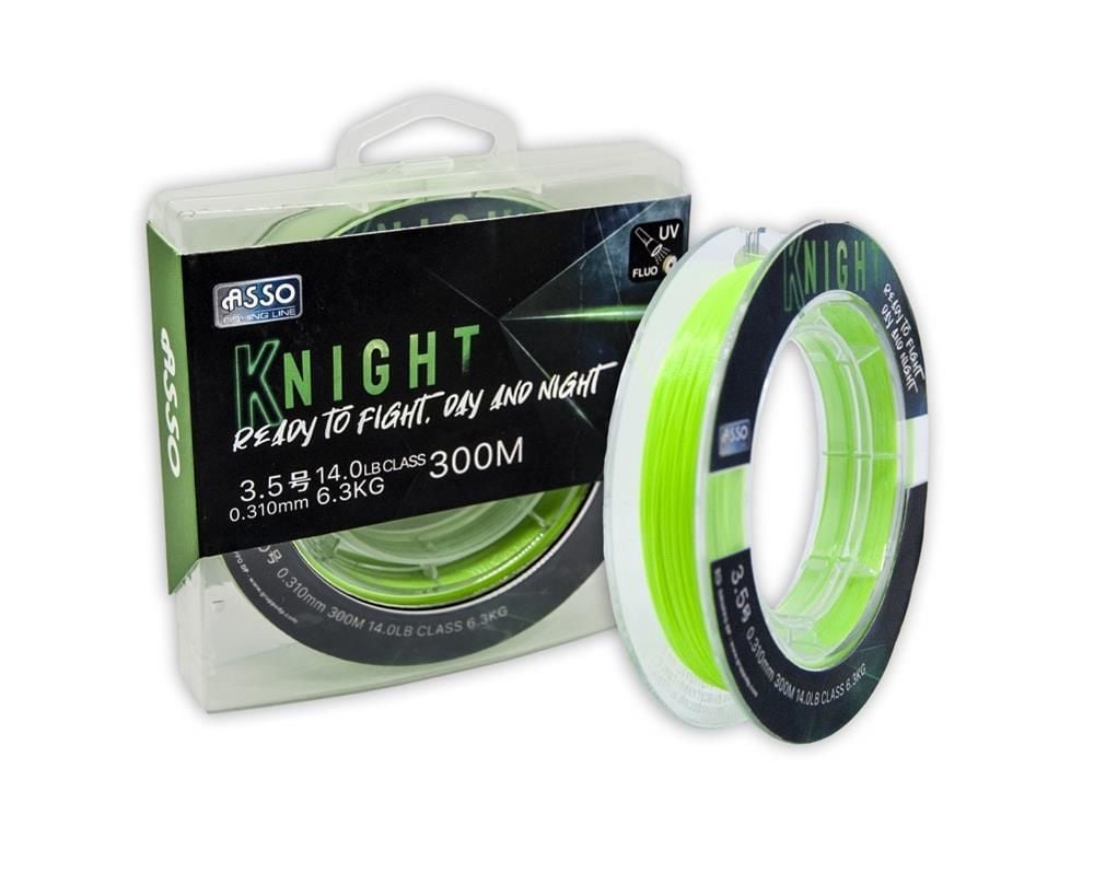 Asso Knight Surf FC COATED Line 300mt UV Fluo Misina